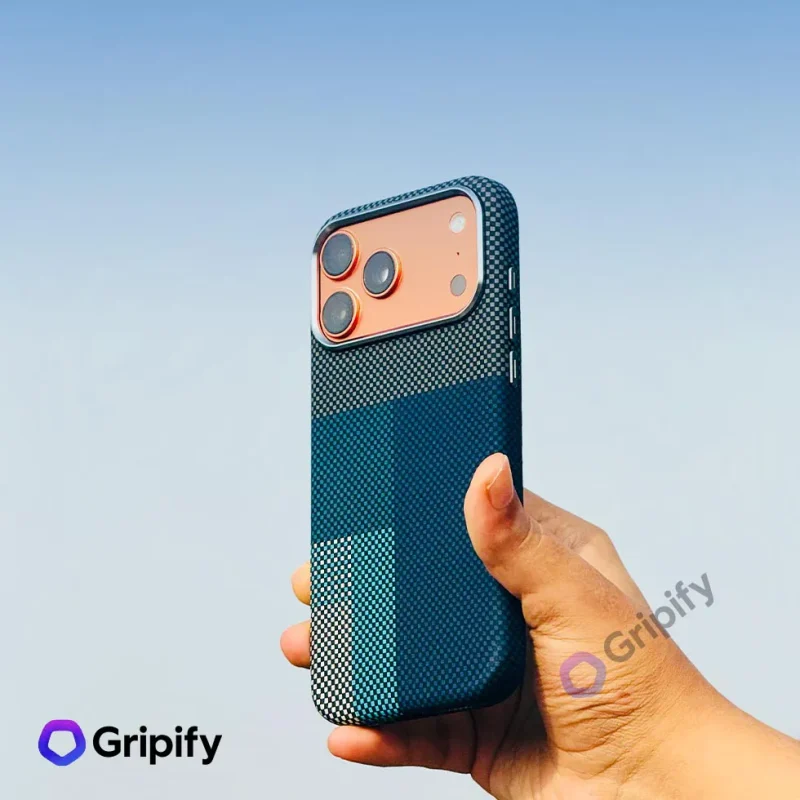 Carbon Fiber Texture MagSafe Case - Midnight Mosaic