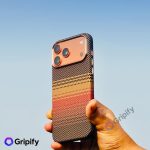 Carbon Fiber Texture MagSafe Case - Sunset