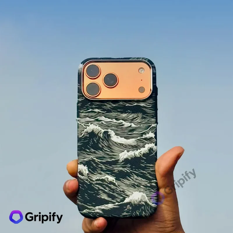 Carbon Fiber Texture MagSafe Case - Ocean Wave - Image 2