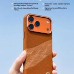 Jaucase Shuck UP Magnetic Case - Premium Dual-Texture Leather